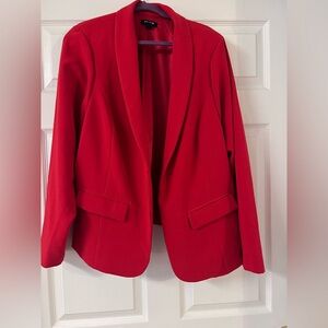 Torrid Red Blazer Classic Tailored Suit Jacket